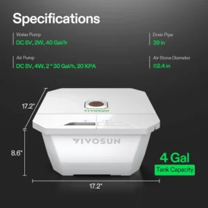 Alternative view of VIVOSUN VGROW DWC KIT