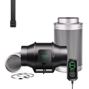 VIVOSUN AEROZESH S6 6" FAN + CARBON FILTER + DUCTING + E12 CONTROLLER KIT