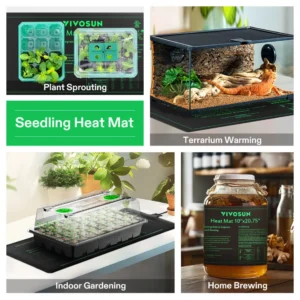 Alternative view of VIVOSUN SEEDLING HEAT MAT 25.4 x 52.70 CM